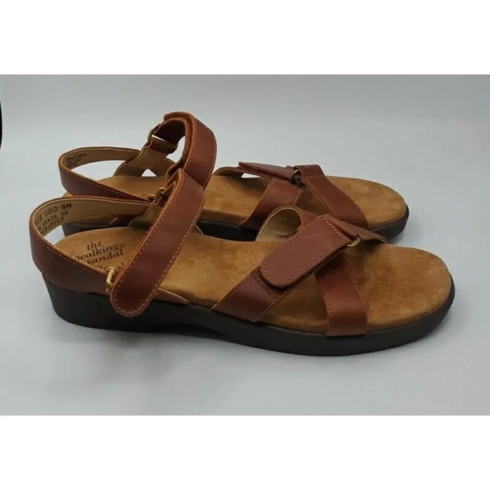 Rockport Womens The Walking Sandal Brown Leather Slingback Sandal WE 9013  Sz 9M - Picture 6 of 12